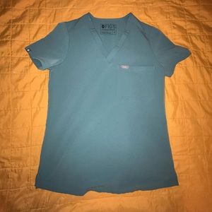 FIGS Women’s Catarina Scrub Top, XS in Hydrogreen. *LIMITED EDITION COLOR*